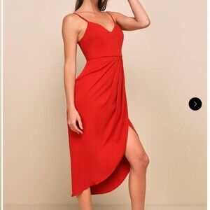 Red Midi Dress